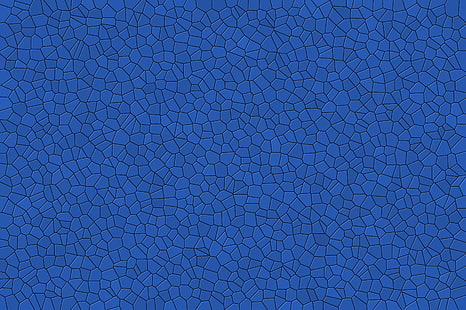 mosaik, pola, biru, Wallpaper HD HD wallpaper