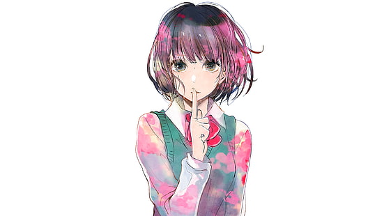Kuzu no Honkai, dziewczyny z anime, Yasuraoka Hanabi, Tapety HD HD wallpaper