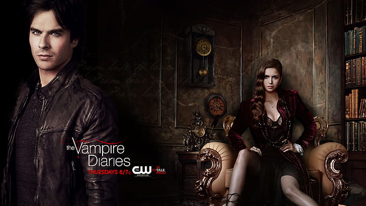 The Vampire Diaries Säsong 4, säsong, vampyr, dagböcker, HD tapet
