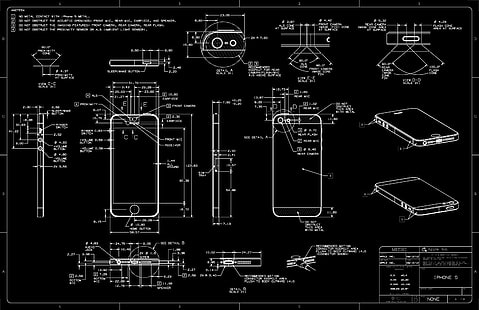 Technologie, iPhone, Blaupausen, Diagramme, Apple Inc., Whiteprint, HD-Hintergrundbild HD wallpaper