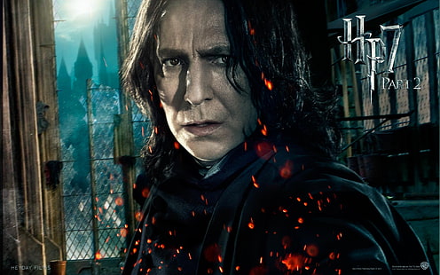 Deathly Hallows Harry Potter Snape Hiburan Film Seni HD, Harry Potter, Hp7, Deathly Hallows, Hogwarts, Semuanya Berakhir, Bagian 2, Wallpaper HD HD wallpaper