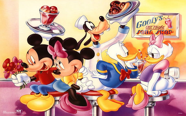 Goofys Soda-Shop Mickey Mouse und Freunde Disney Movie Poster Desktop-Hintergründe Hd Auflösung 1920 × 1200, HD-Hintergrundbild