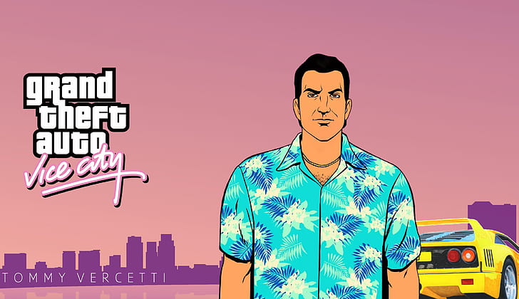 Grand Theft Auto, Grand Theft Auto: Vice City, Tommy Vercetti, HD wallpaper