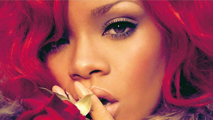 Rihanna, coupe de cheveux, couleur, visage, regard, Rihanna, Rihanna, coupe de cheveux, couleur, visage, regard, Fond d'écran HD