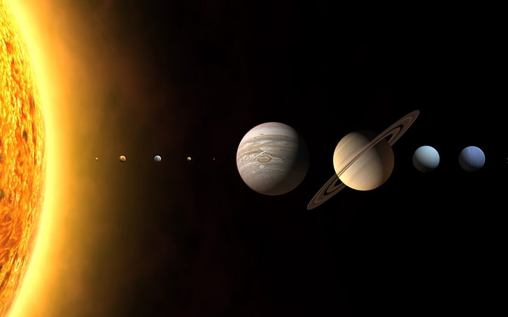 планета, космос, солнечная система, HD обои