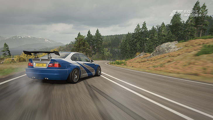 BMW, BMW M3 E46, E-46, Forza Horizon 4, Need for Speed, Need for Speed: Most Wanted, Drifting, BMW M3 E46 GTR, HD тапет