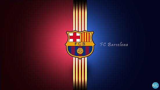 Logo FC Barcelona, ​​Barcelona, ​​Leopard, FC Barcelona, ​​Barca, Wallpaper HD HD wallpaper
