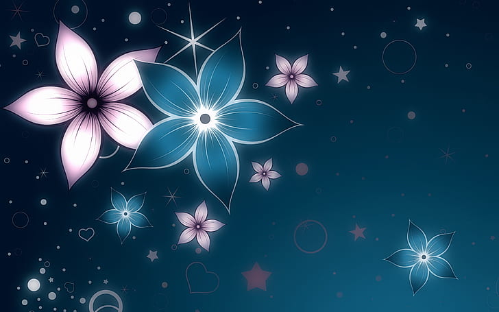 Beautiful Flowers The Sky Abstrac Hd Wallpapers 2560×1600, HD wallpaper