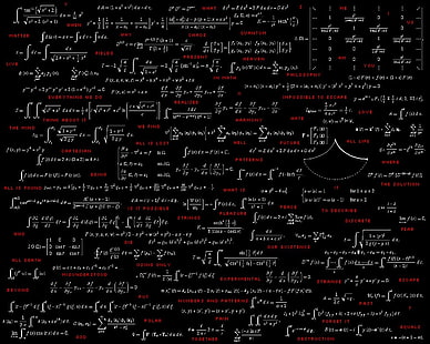 เรียบง่ายมืดสูตรคณิตศาสตร์, วอลล์เปเปอร์ HD HD wallpaper