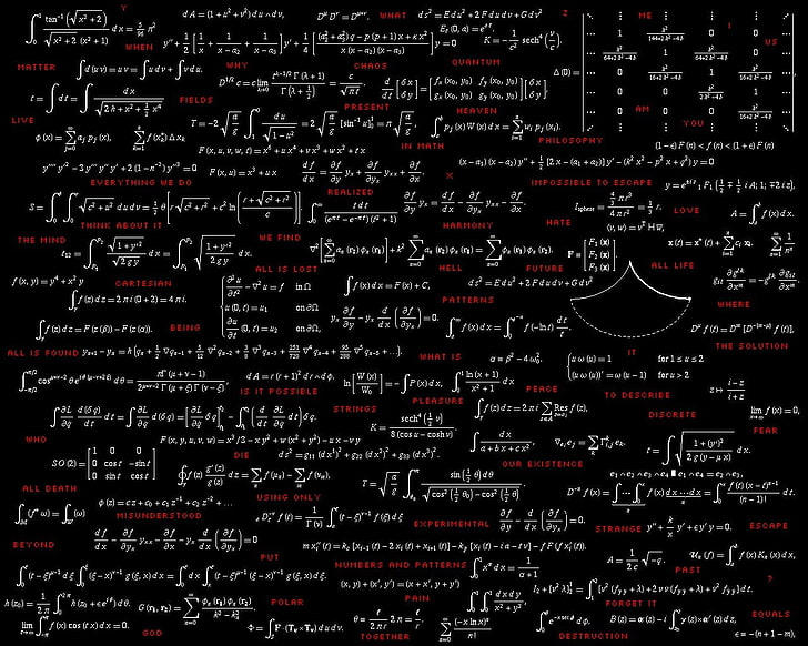 黒と白の数学の方程式の壁紙 黒 数式 ボード Hdデスクトップの壁紙 Wallpaperbetter