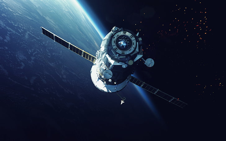 NASA, 5K, satellite spaziale, Sfondo HD
