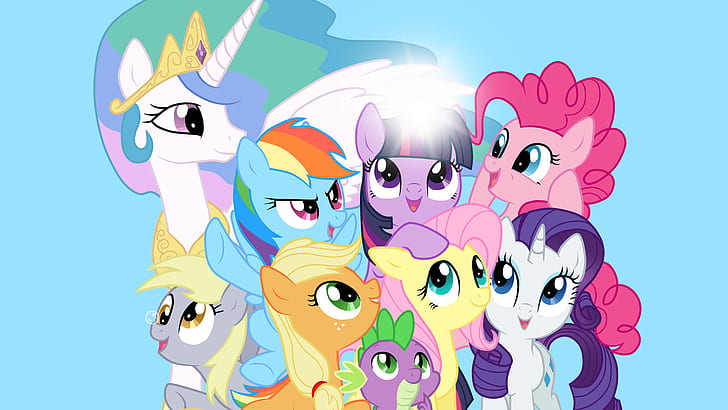 My Little Pony, Cartoon, Ponies, my little pony, cartoon, ponies, HD wallpaper