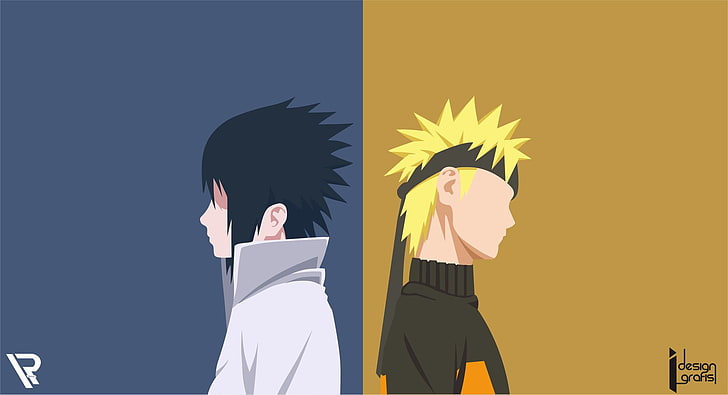 Uzumaki Naruto and Uchiha Sasuke papel de parede, Anime, Naruto, Naruto Uzumaki, Sasuke Uchiha, HD papel de parede