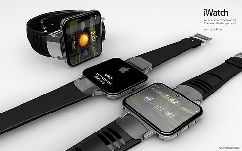 ثلاث ساعات Apple iWatch و apple و iwatch وساعة المعصم، خلفية HD HD wallpaper