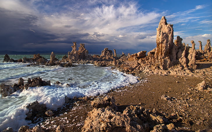 Beach Rocks Stones HD, natura, plaża, skały, kamienie, Tapety HD