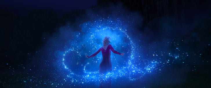 Película, Frozen 2, Elsa (Frozen), Fondo de pantalla HD