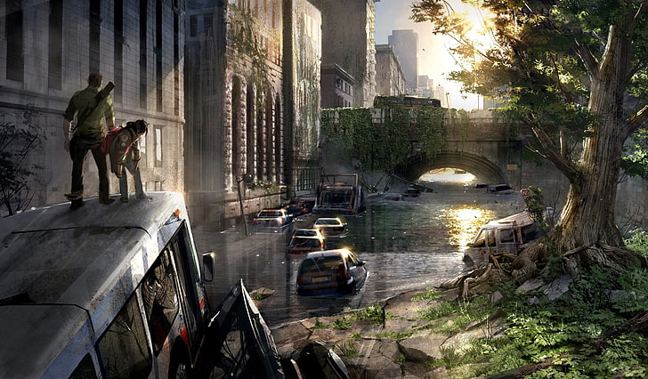 Papel de parede digital de The Last of Us game, The Last of Us, arte conceitual, videogames, HD papel de parede