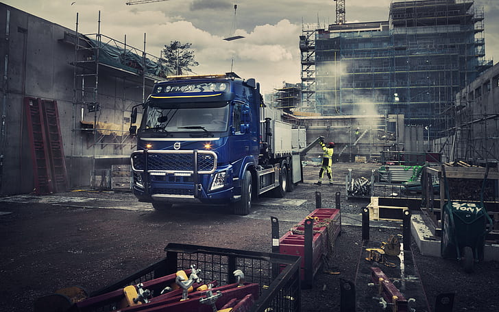 Volvo, truck, Volvo Trucks, Volvo FMX, HD wallpaper