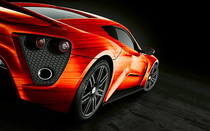 car, orange, zenvo st1, supercars, zenvo, HD wallpaper