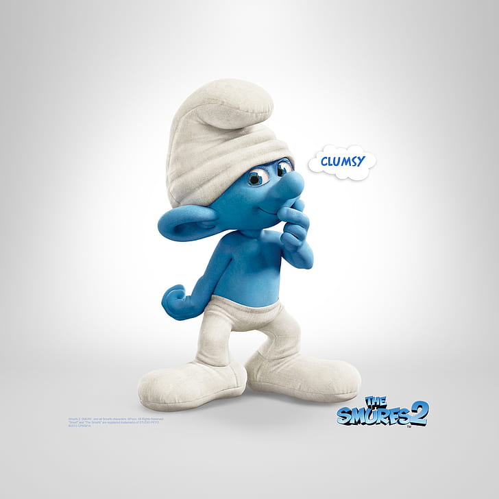 Clumsy The Smurfs 2, the smurfs 2 poster, The Smurfs 2, HD wallpaper