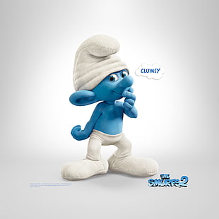 Clumsy The Smurfs 2, the smurfs 2 poster, The Smurfs 2, HD wallpaper HD wallpaper