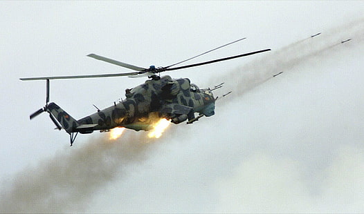 aeronave, helicóptero, militar, militar, rússia, russo, arma, HD papel de parede HD wallpaper