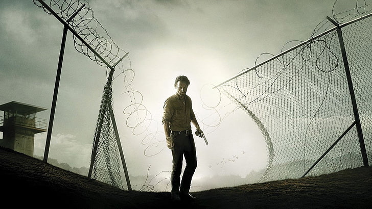 The Walking Dead Rick Grimes, Programa de TV, The Walking Dead, Andrew Lincoln, Rick Grimes, HD papel de parede