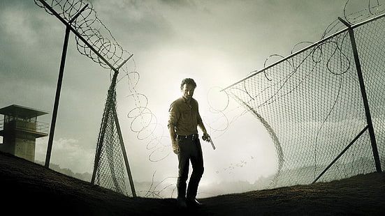 The Walking Dead Rick Grimes, TV-show, The Walking Dead, Andrew Lincoln, Rick Grimes, HD tapet HD wallpaper