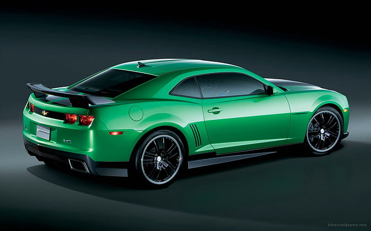 Chevrolet Camaro Synergy 2, green coupe, chevrolet, camaro, synergy, cars, HD wallpaper