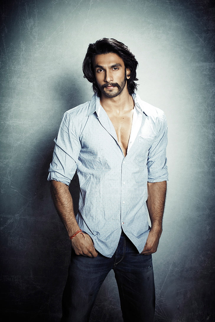 Ranveer Singh en chemise blanche, Fond d'écran HD, fond d'écran de téléphone