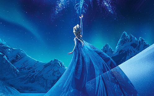 Анимированные фильмы, Disney, Frozen (фильм), кино, принцесса Эльза, HD обои HD wallpaper