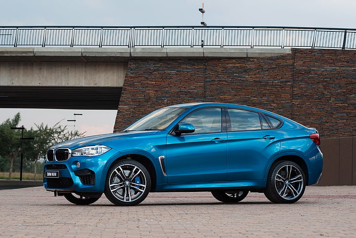 sedan BMW biru, bmw, x6, m, za-spec, f16, Wallpaper HD