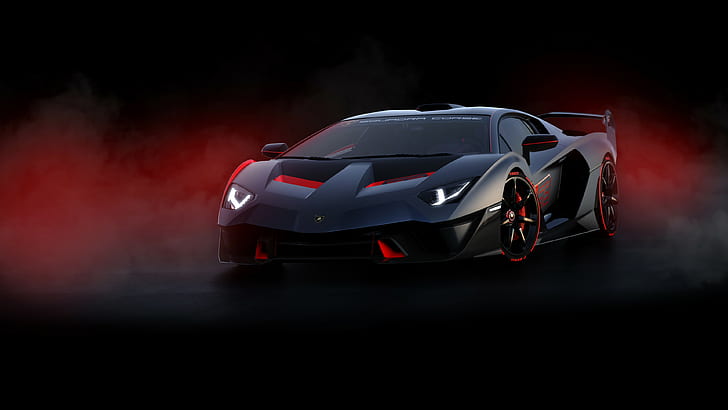 Lamborghini, Squadra Corse, Lamborghini Squadra Corse, Lamborghini Sc18, Lamborghini Sc18 Squadra Corse, роскошный автомобиль, роскошный автомобиль, черный автомобиль, HD обои