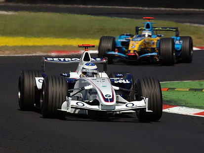 черен и син RC автомобил, Фернандо Алонсо, Renault F1 Team, Формула 1, HD тапет HD wallpaper