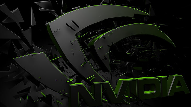 Logo NVIDIA, Nvidia, GPU, logo, 3D, render, Wallpaper HD