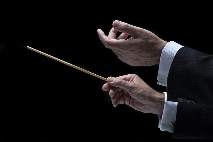 hands, orchestra, Conductor, HD wallpaper