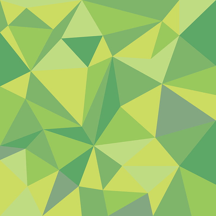 abstrak, pola, hijau, segitiga, Wallpaper HD