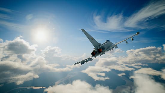 Eurofighter Typhoon, Ace Combat 7, samoloty wojskowe, Tapety HD HD wallpaper