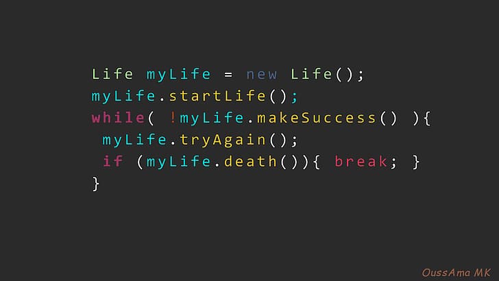code, Java, programming, life, HD wallpaper