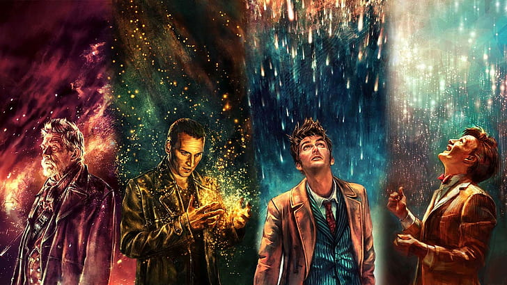 alicexz, Tenth Doctor, Doctor Who, Eleventh Doctor, grafika, Tapety HD