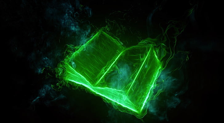 Book Wallpaper - Green, green book digital wallpaper, Aero, Black, HD  wallpaper | Wallpaperbetter