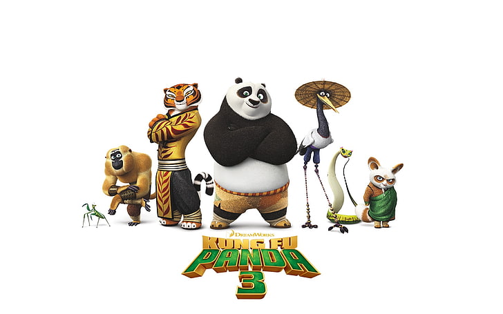 ropa variada para niños pequeños, Kung Fu Panda, películas, Fondo de pantalla HD