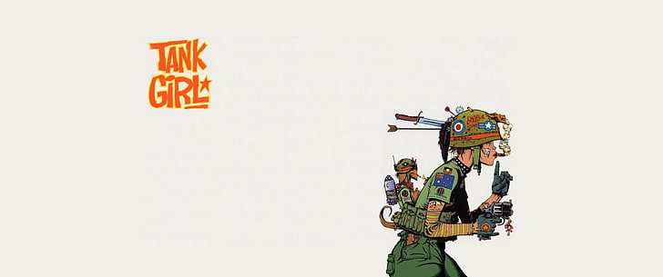 Ilustracja Tank Girl, Tank Girl, czołg, komiksy, Tapety HD
