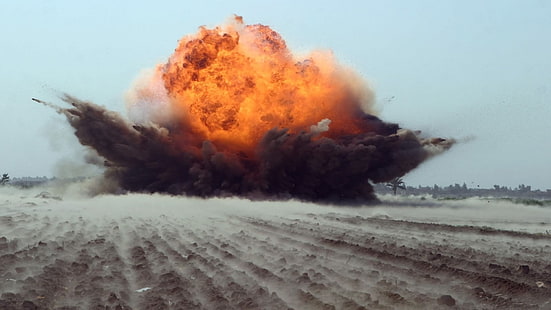 Explosion, Feuer, Rauch, HD-Hintergrundbild HD wallpaper