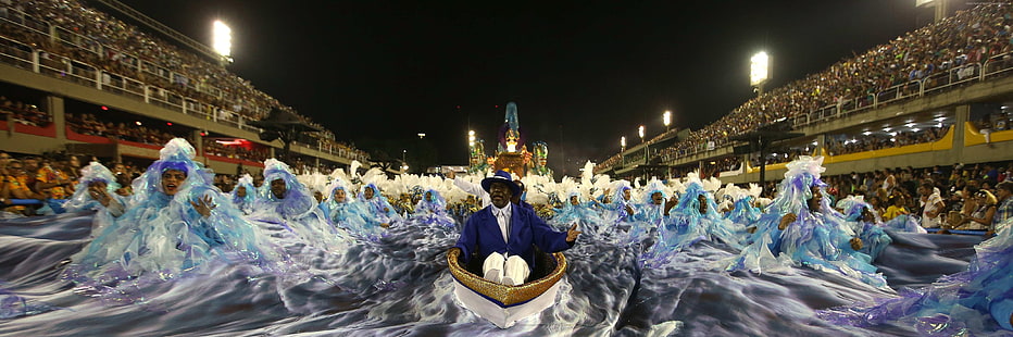 Brasil, alas, Río de Janeiro, 2015, Carnaval de Río, Fondo de pantalla HD HD wallpaper