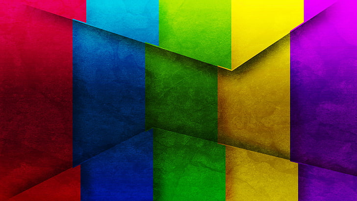 赤 青 緑 黄 紫の壁紙 ストリップ 三角形 コーナー テクスチャ Hdデスクトップの壁紙 Wallpaperbetter