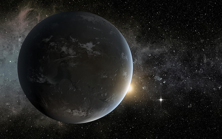 케플러 452b 행성 확장 공간 HD 월페이퍼, 행성 그림, HD 배경 화면
