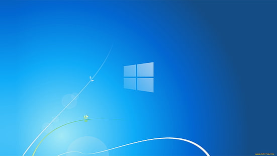 Fondo de pantalla de Windows 7, azul, fondo, Microsoft, Windows 8, Fondo de pantalla HD HD wallpaper