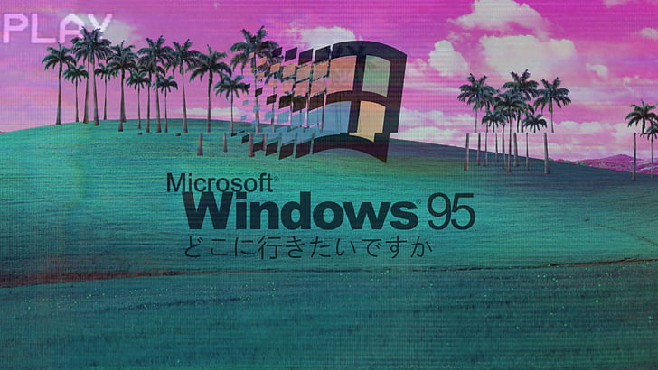 Technologie, Windows 95, esthétique, Fond d'écran HD