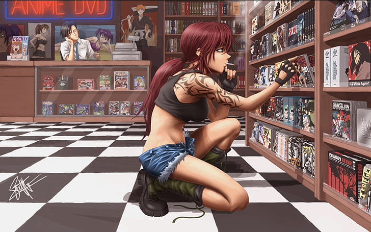 черная лагуна реви 1920x1200 Аниме Hot Anime HD Art, черная лагуна, реви, HD обои